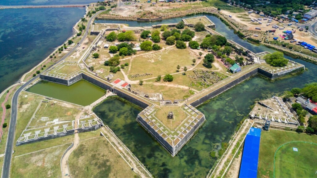 Arial view of Jaffna Fort